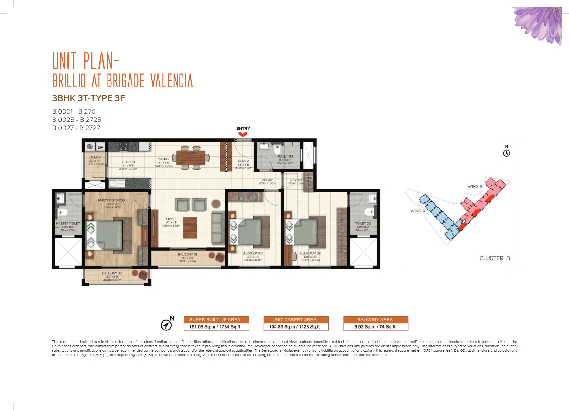 Brigade Valencia Floor Plan