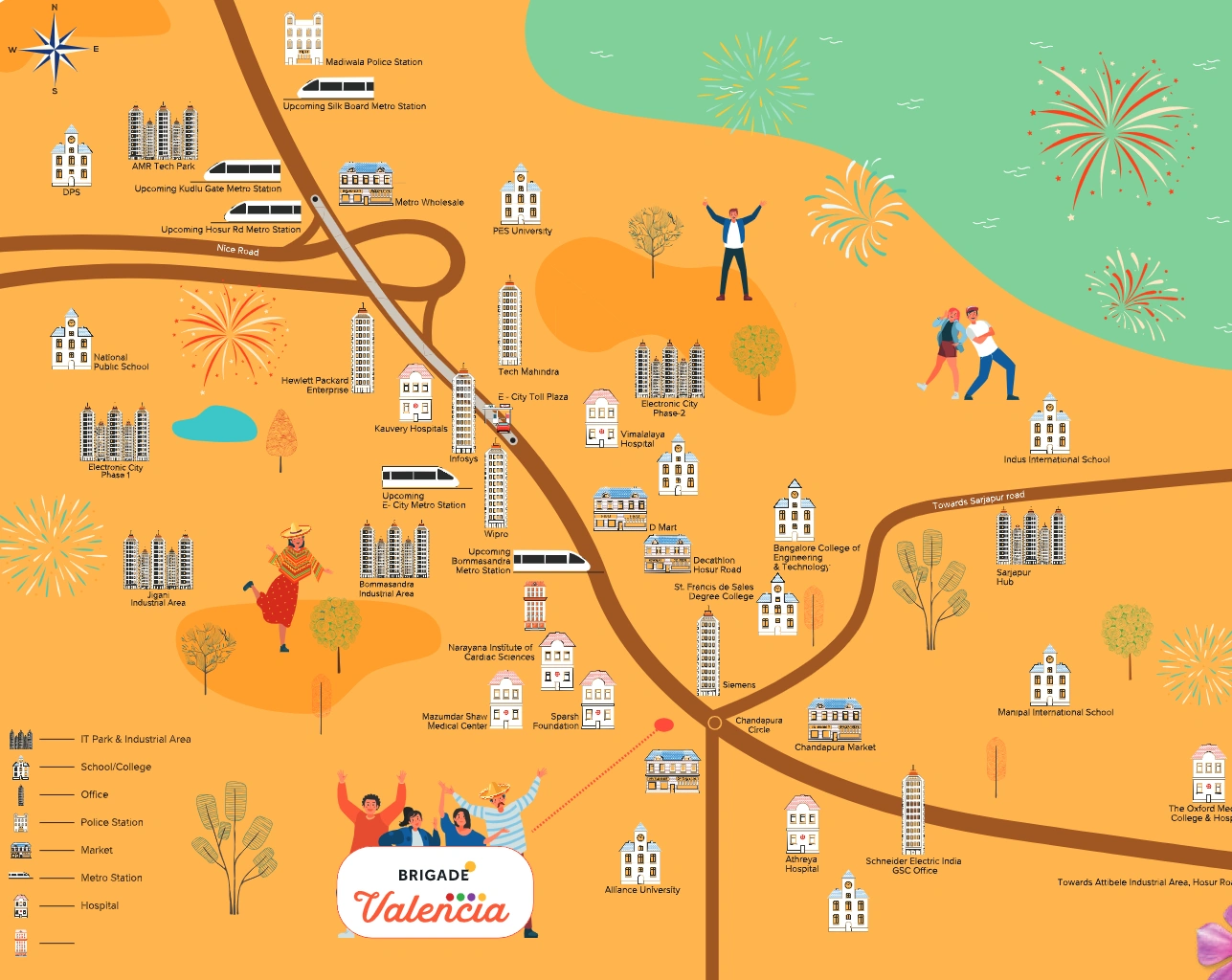 Brigade Valencia Location Map